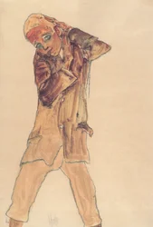 Niño con abrigo largo